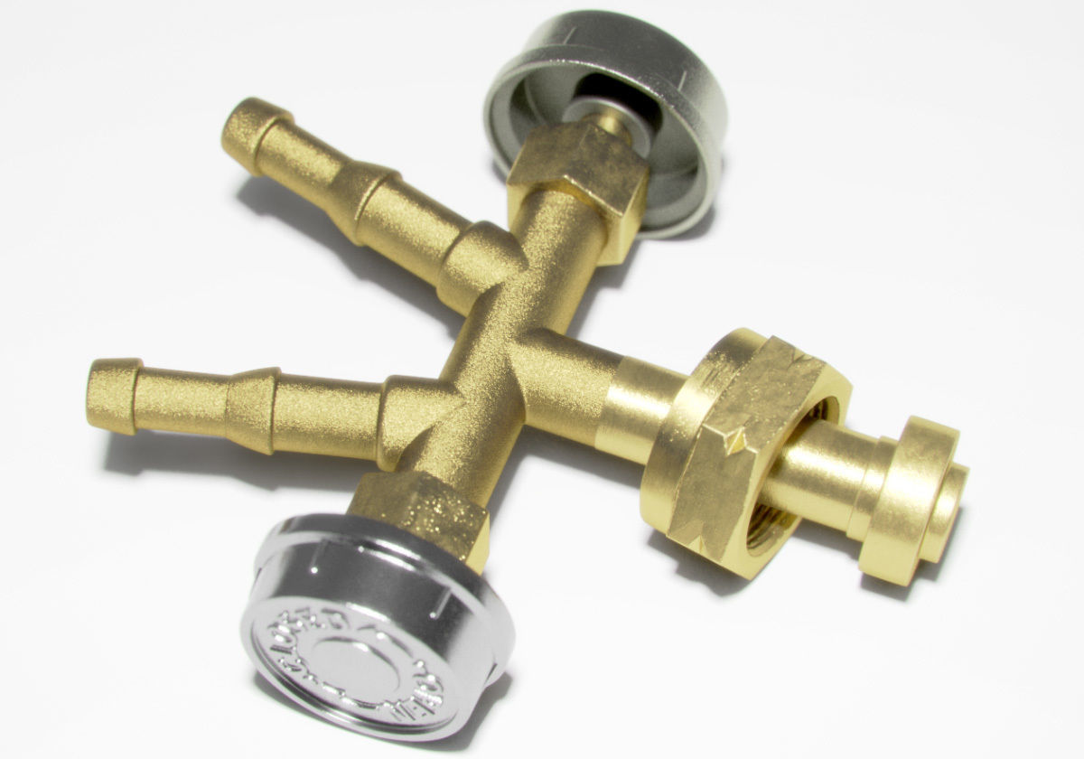 Lowpoly gas water detail distributor part component subdivision Low-poly 3D model_1