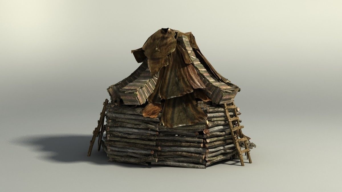 Shacks part 2 3D model_1