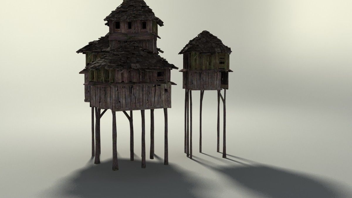 Shacks part 2 3D model_45