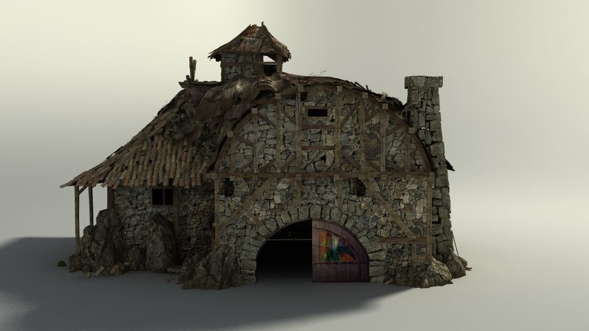 Shacks part 2 3D model_11