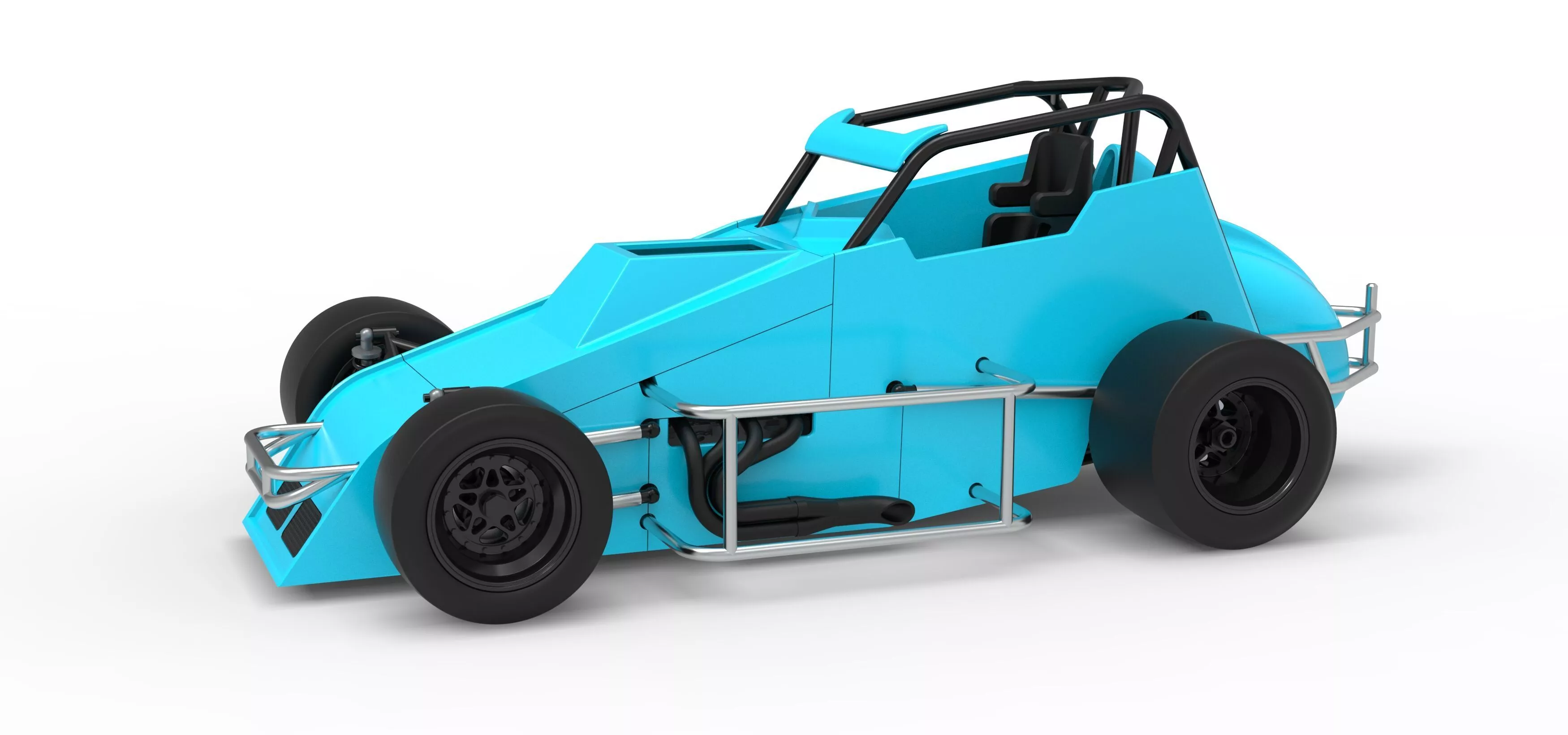 Pavement Sprint car Version 2 Scale 1 to 25 3D print model