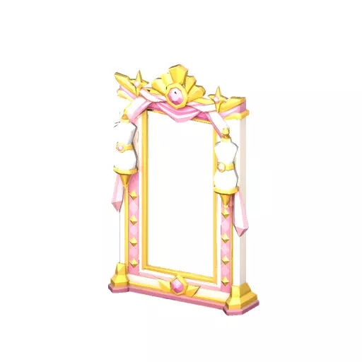 Photo Booth Frame Low Poly PBR Game Asset Low-poly 3D model