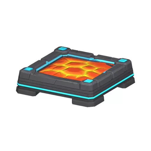 Lava Jump Platform Low Poly PBR Game Asset Low-poly 3D model
