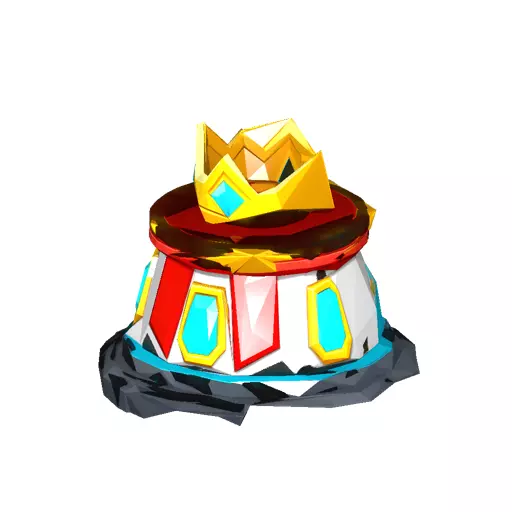 Winner Crown Pedestal Low Poly PBR Game Asset Low-poly 3D model