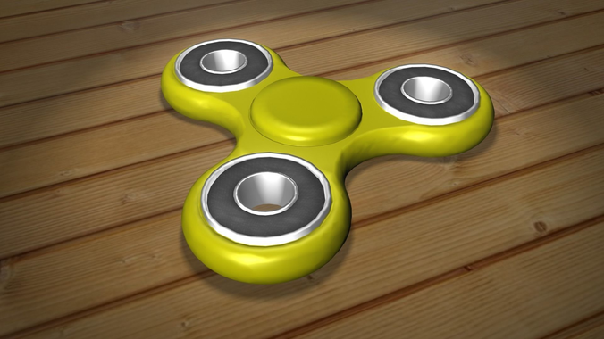 Fidget Spinner 3D Model Low-poly 3D model