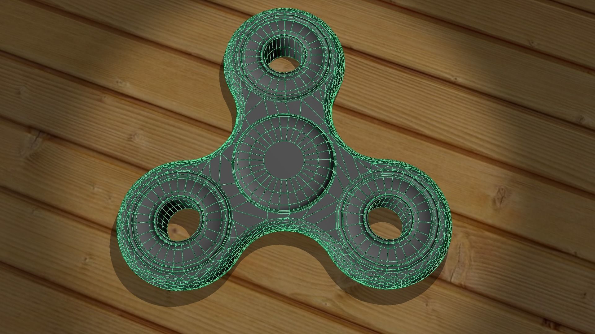 Fidget Spinner 3D Model Low-poly 3D model_2