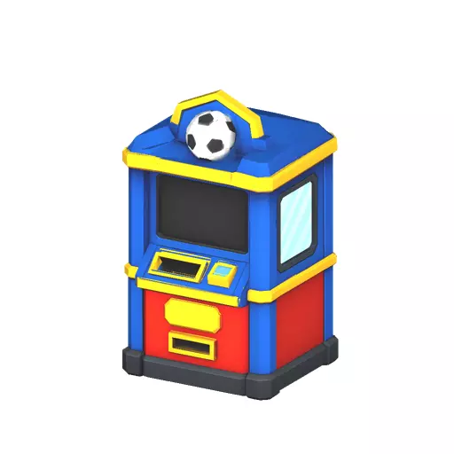 Match Ticket Kiosk Low Poly PBR Game Asset Low-poly 3D model