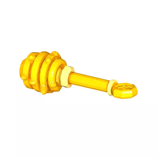 Golden Honey Dipper Low Poly PBR Game Asset Low-poly 3D model