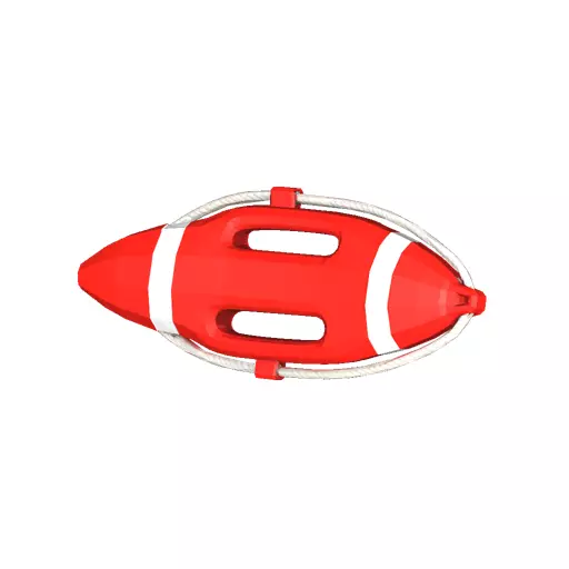 Lifeguard Buoy Low Poly PBR Game Asset Low-poly 3D model
