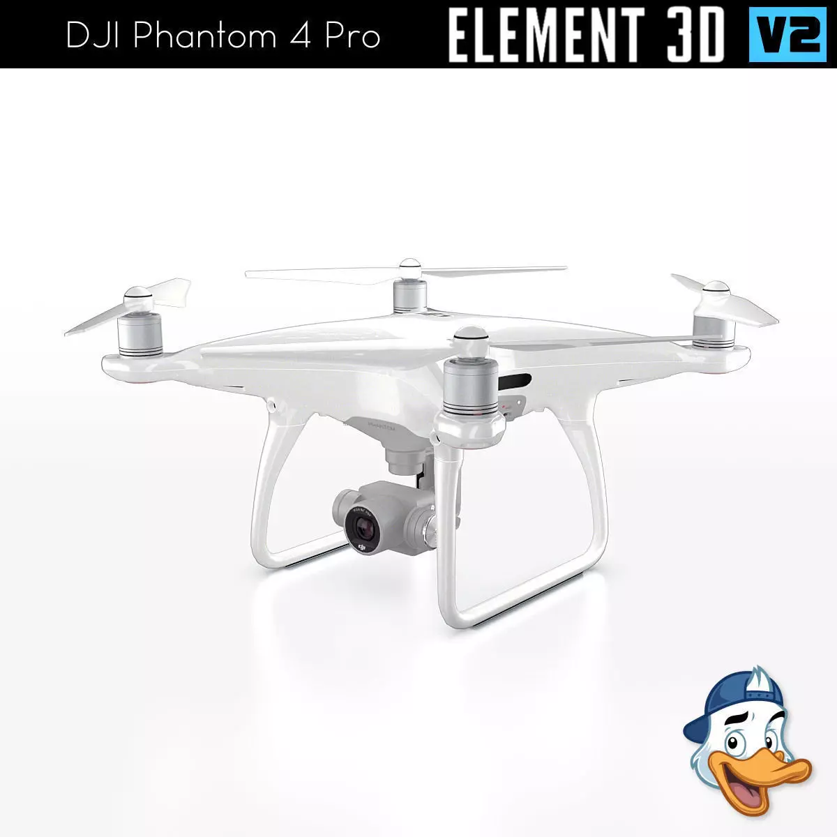 DJI Phantom 4 Pro for Element 3D 3D model_0