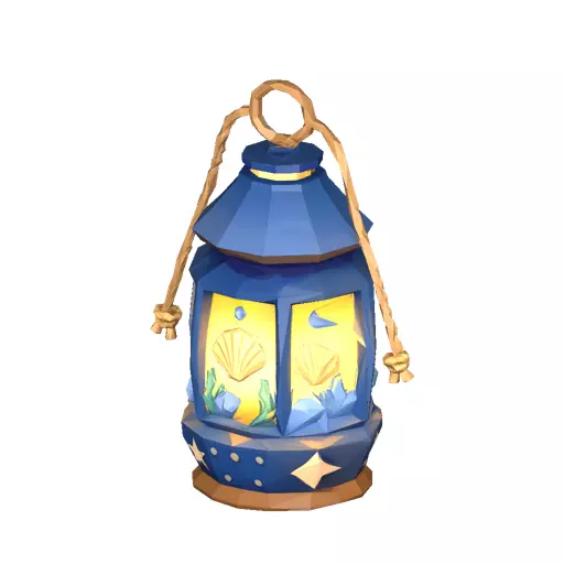 Sea Lantern Low Poly PBR Game Asset Low-poly 3D model