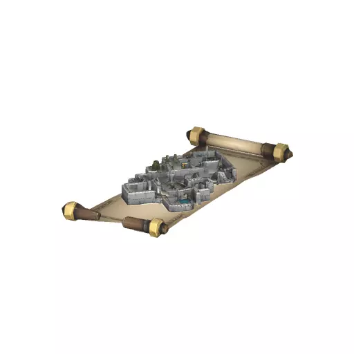 Dungeon Map Scroll Low Poly PBR Game Asset Low-poly 3D model