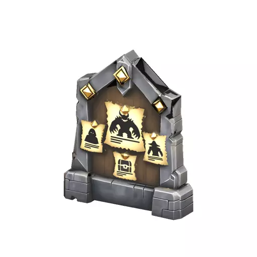 Quest Bounty Board Low Poly PBR Game Asset Low-poly 3D model