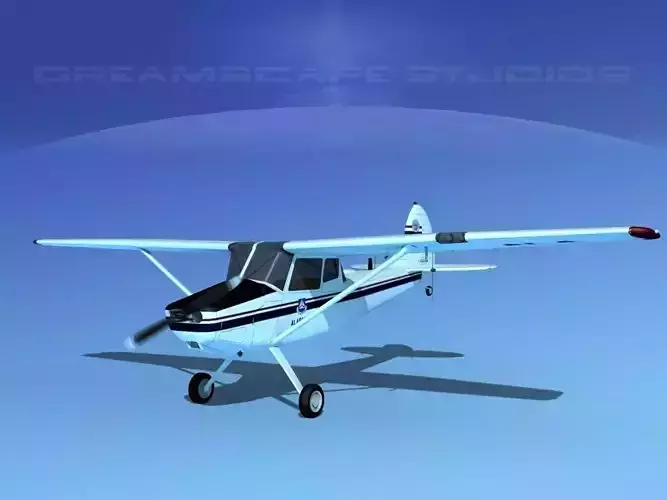 Cessna O-1E L-19 Civil Air Patrol Alabama 3D model