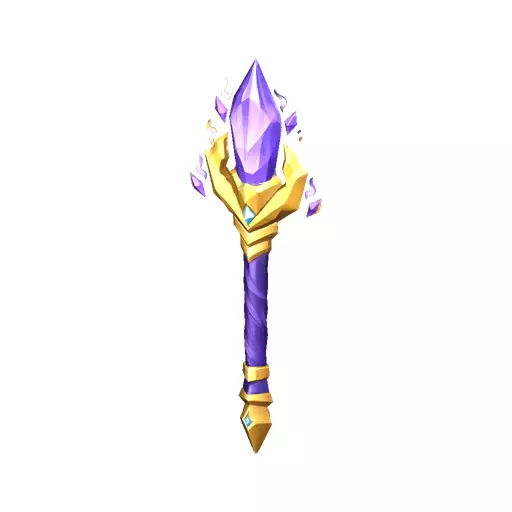 Crystal Staff Low Poly PBR Game Asset Low-poly 3D model