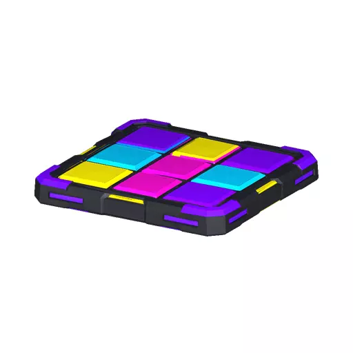 Dance Floor Tile Low Poly PBR Game Asset Low-poly 3D model