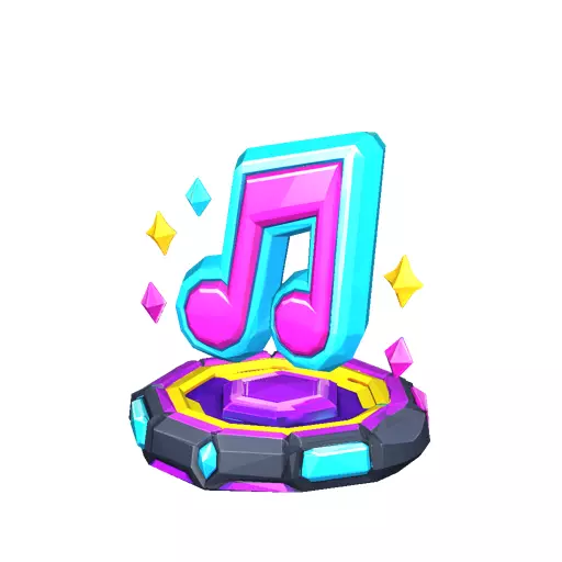 Rhythm Note Collectible Low Poly PBR Game Asset Low-poly 3D model