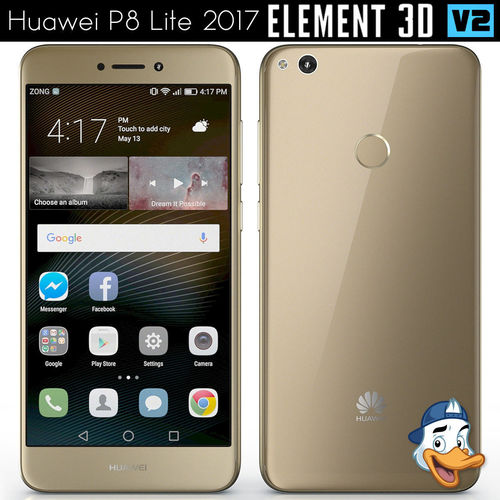 Huawei P8 Lite 2017 for Element 3D 3D model