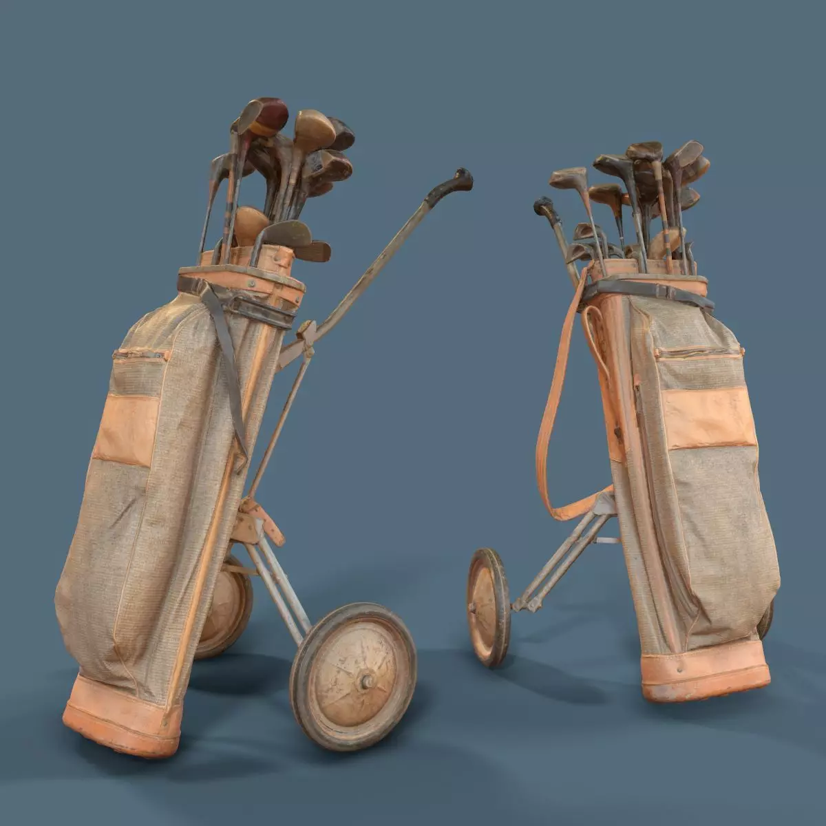 Golf Cart Low-poly 3D model