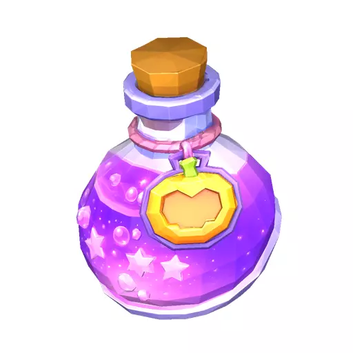 Mystery Potion Bottle Low Poly PBR Game Asset Low-poly 3D model