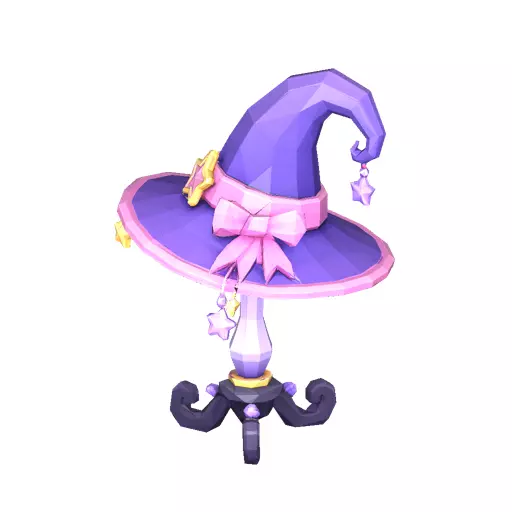 Witch Hat Stand Low Poly PBR Game Asset Low-poly 3D model