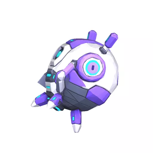 Robot Companion Drone Low Poly PBR Game Asset Low-poly 3D model