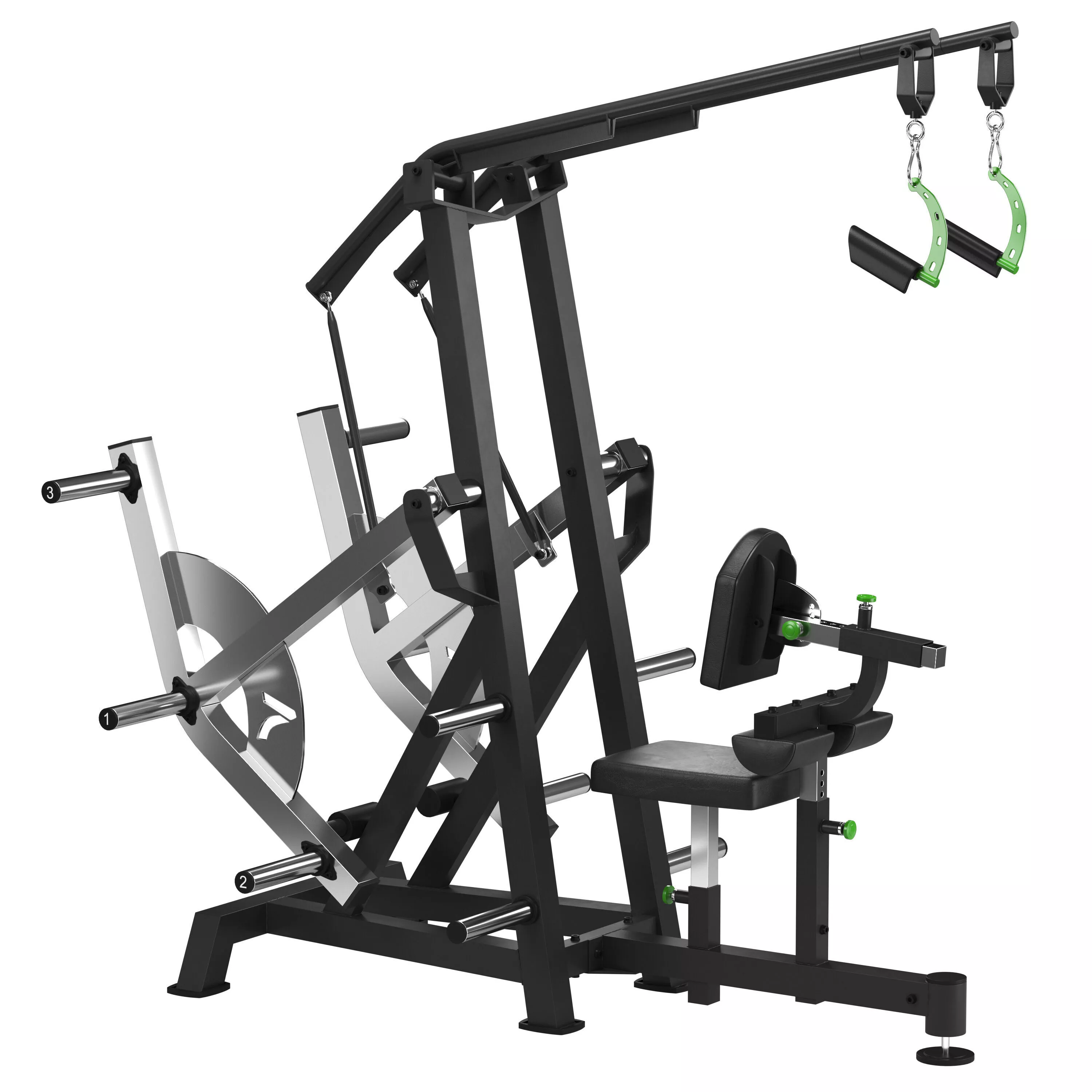 Prime PLATE LOADED Pulldown 3D model