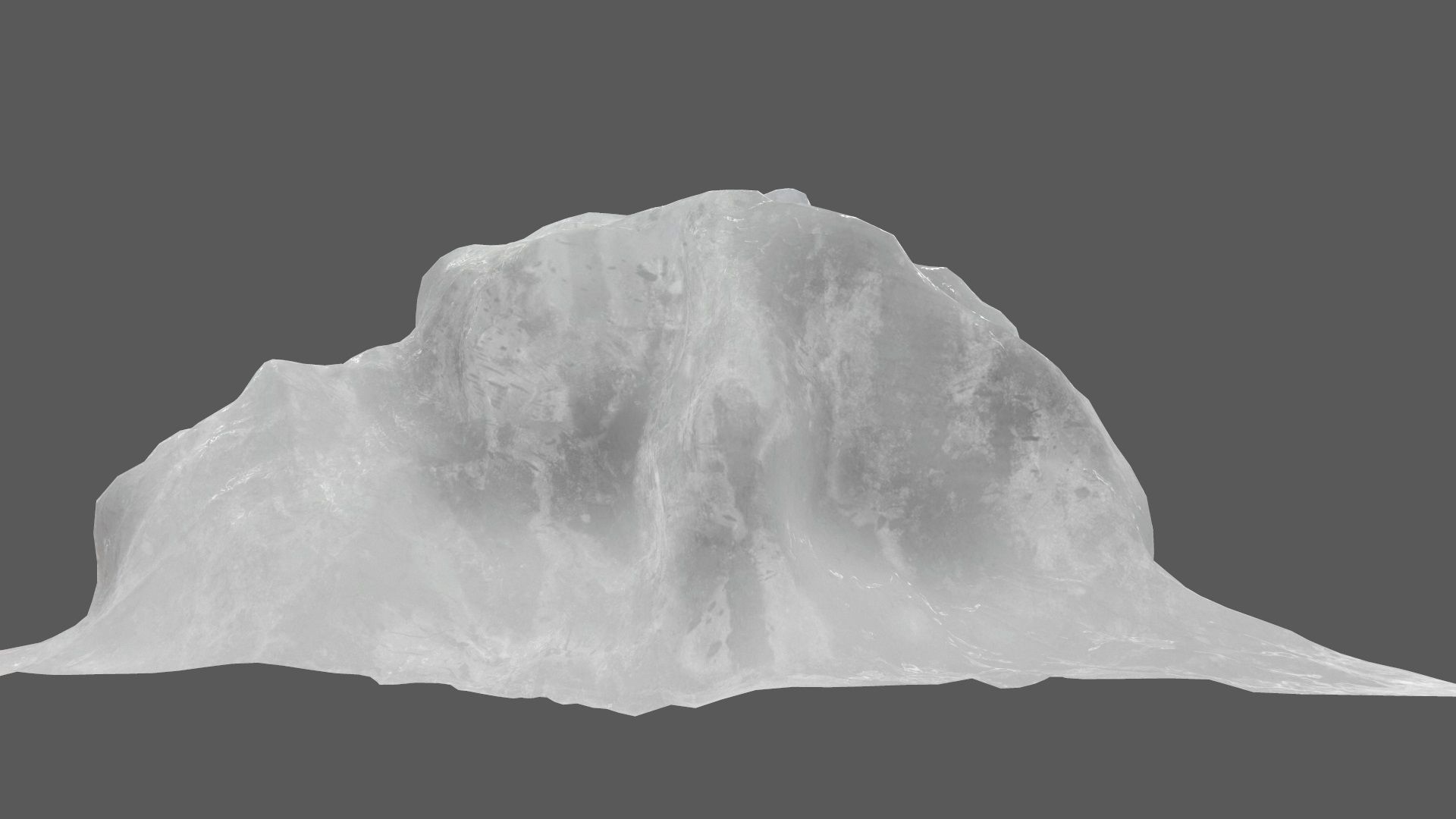 Ice rock Low-poly 3D model_13