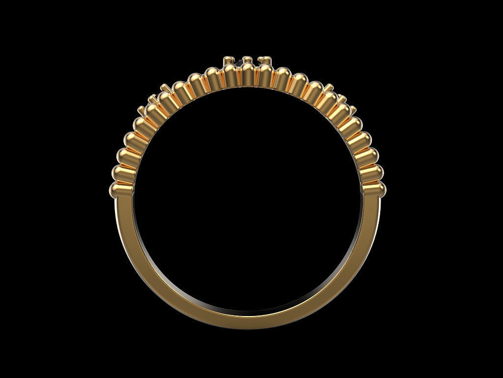 Crown ring 4 3D print model_5