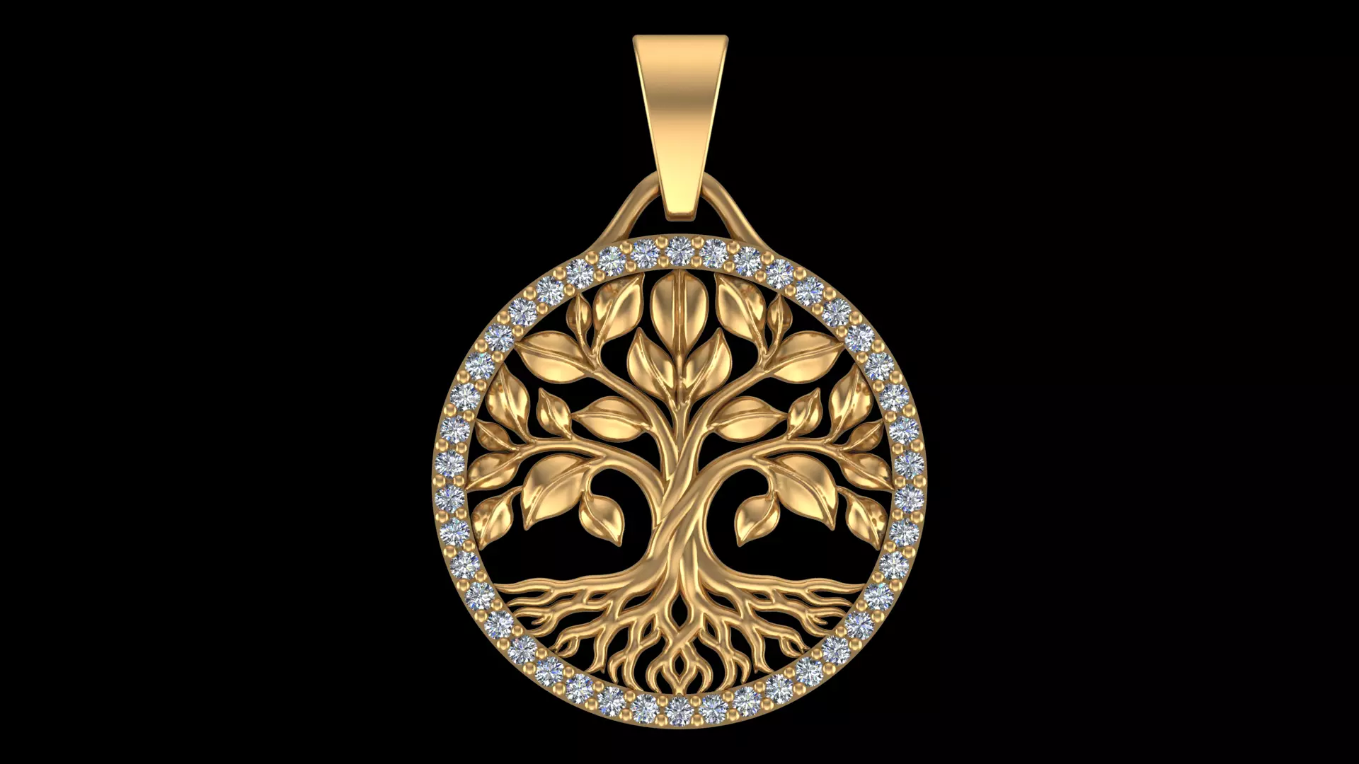Tree of Life Pendant 3D print model