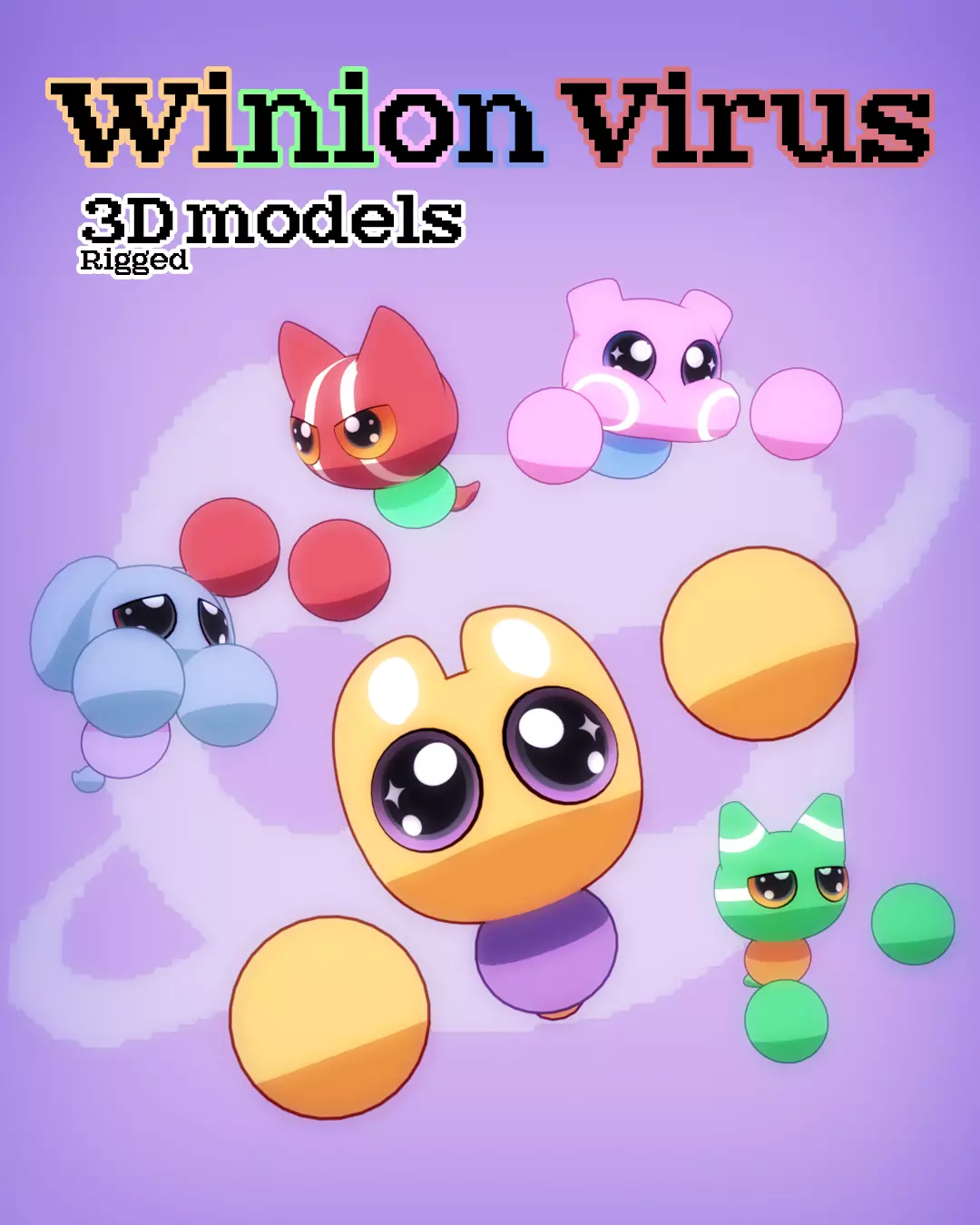 Winion Virus game 3D models Low-poly 3D model