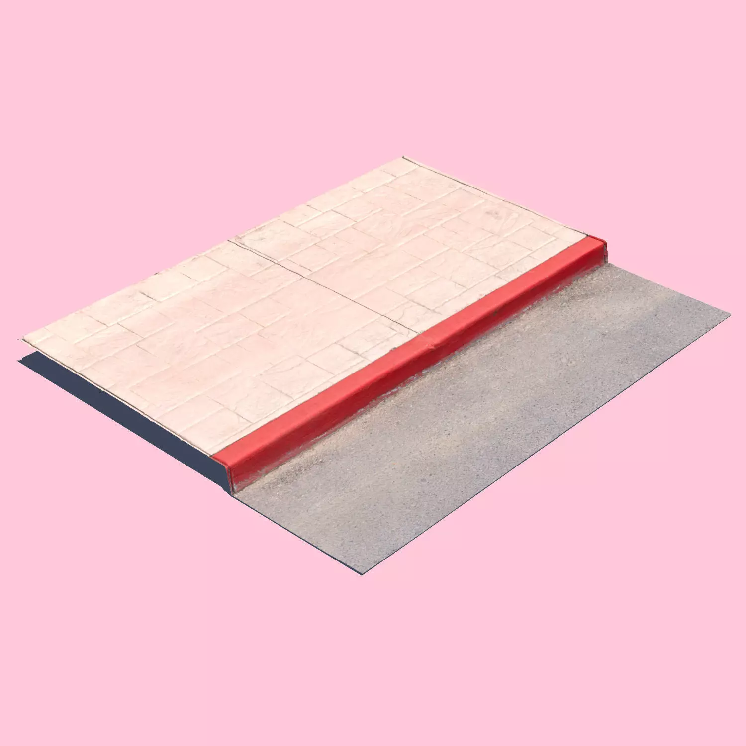 Red Curb-3D Scan 3D model