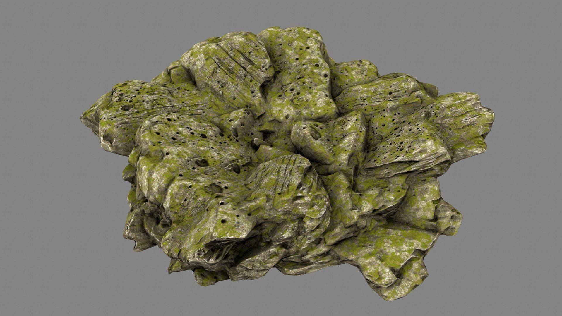 forest rocks Low-poly 3D model_16