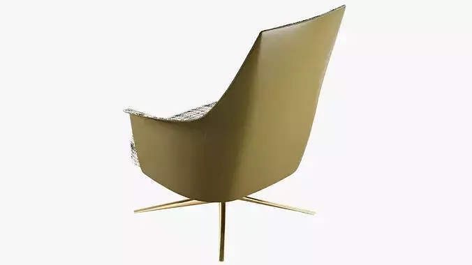 Lounge armchair 3D model 7