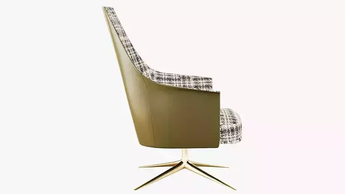 Lounge armchair 3D model 4