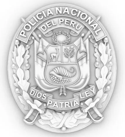 Escudo de la Policia Nacional del Peru 3D print model