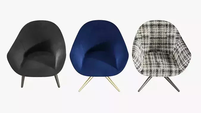 Set of armchairs 3D model 6