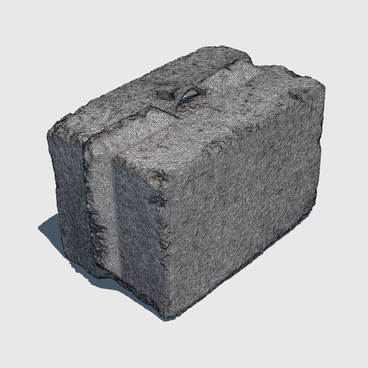 Another Concrete Block-3D Scan 3D model_2