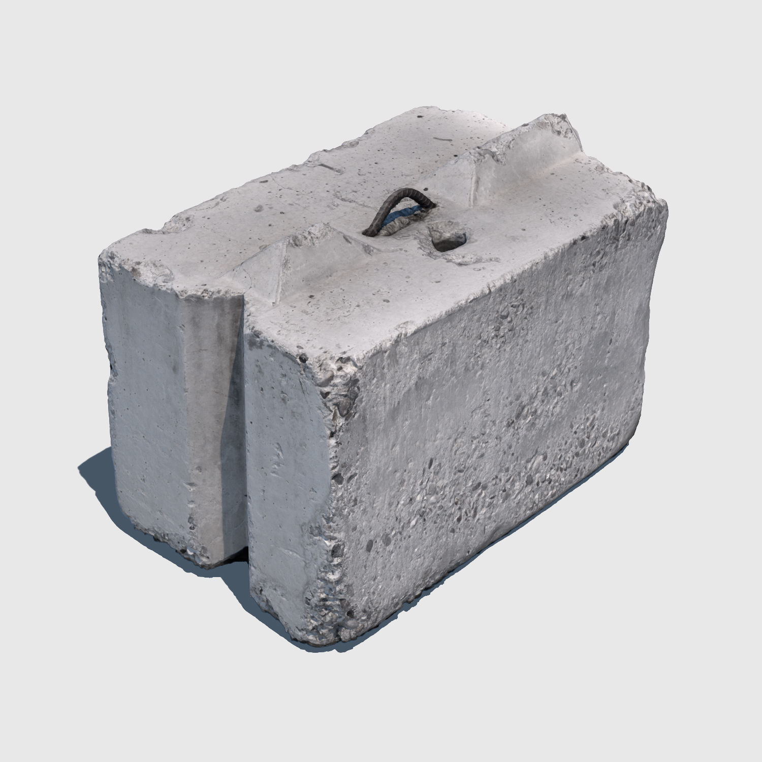 Another Concrete Block-3D Scan 3D model_3