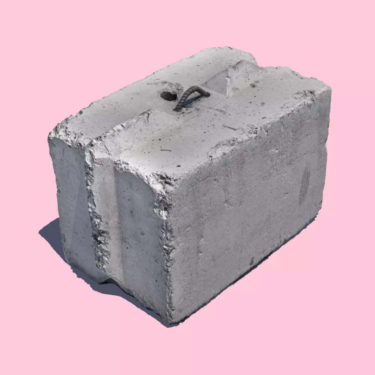 Another Concrete Block-3D Scan 3D model_0