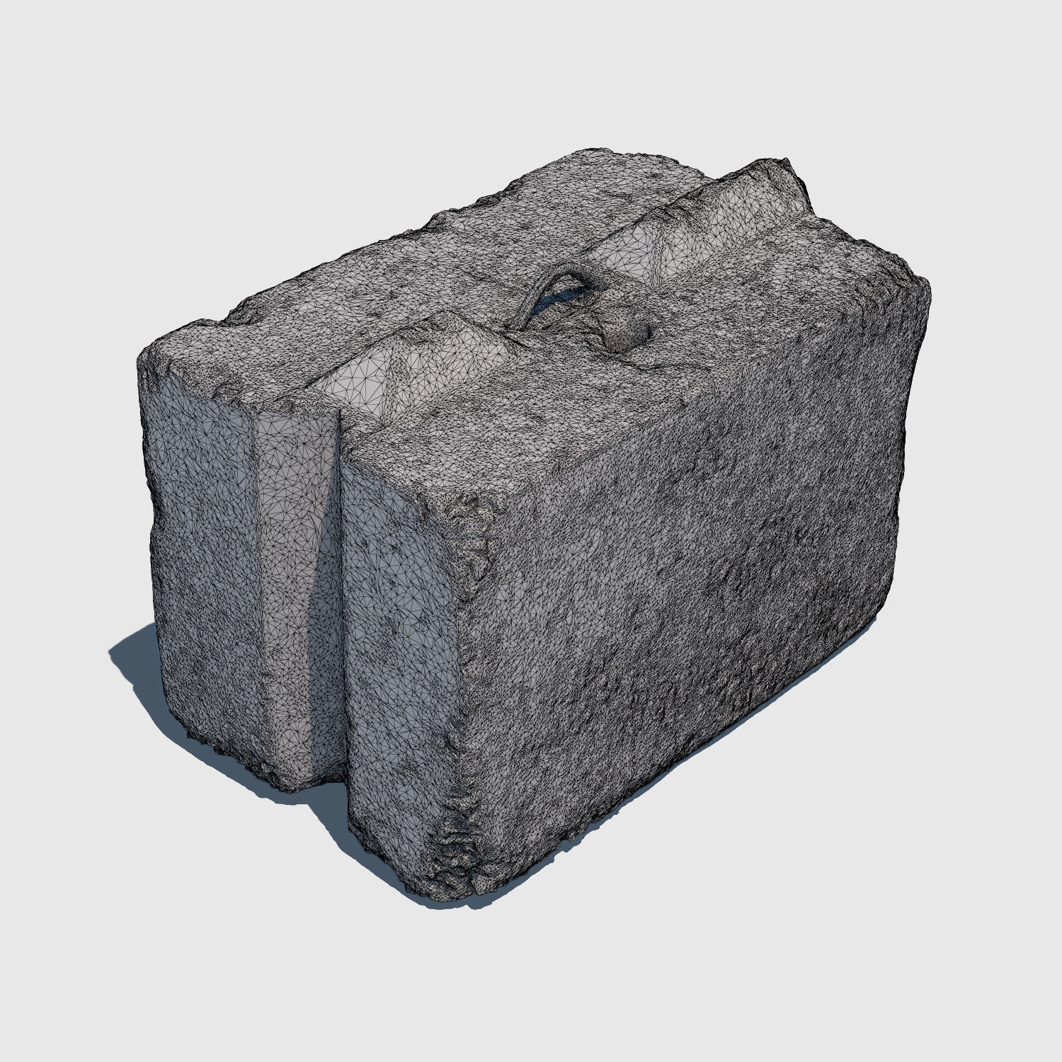 Another Concrete Block-3D Scan 3D model_5