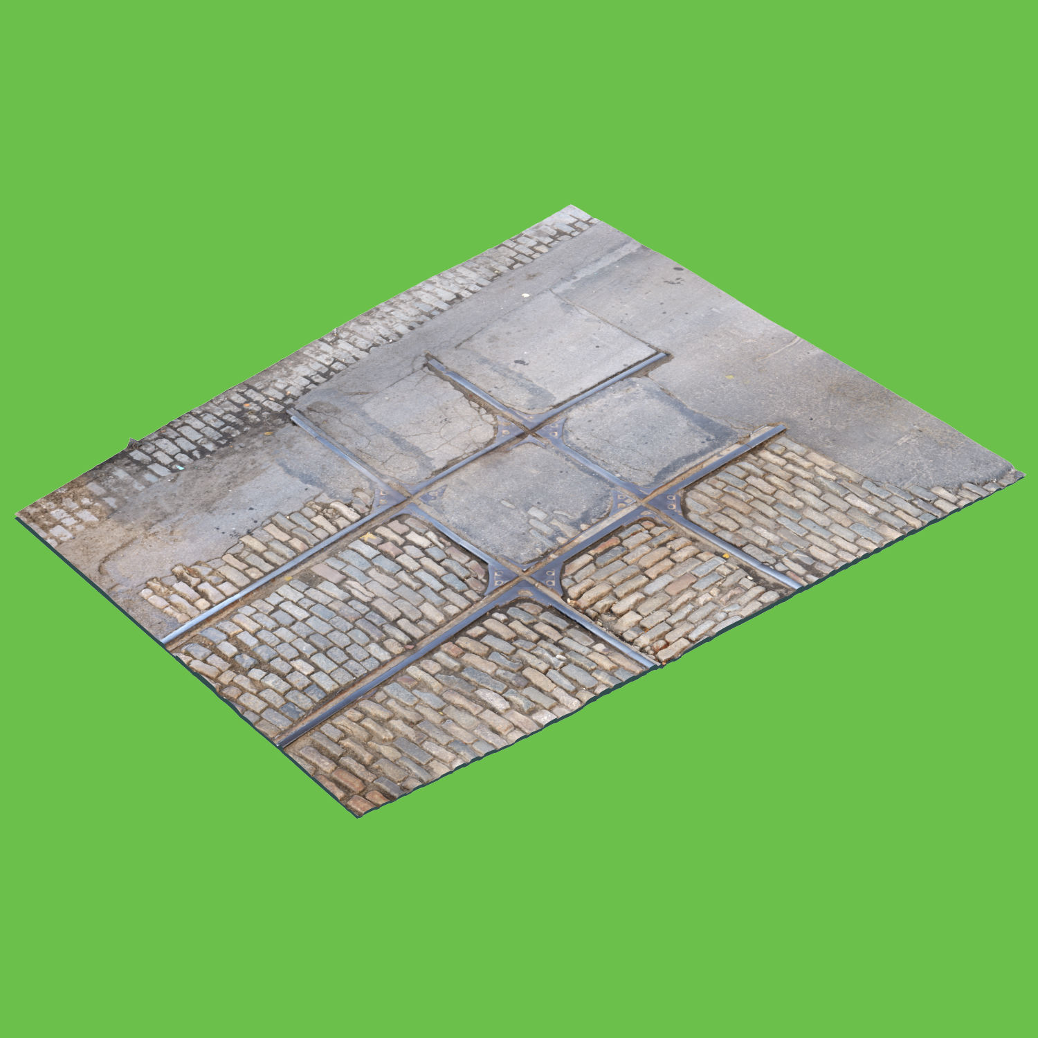 Old Railroad Tracks-3D Scan 3D model_0