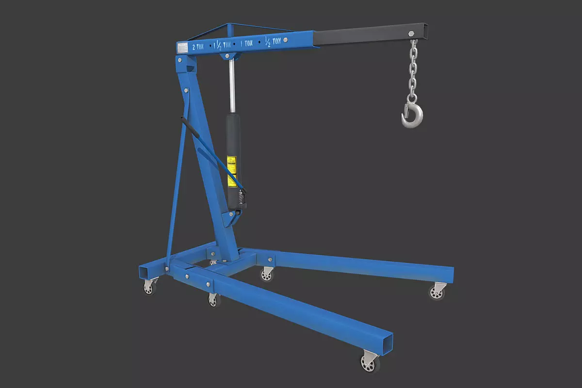 Engine Crane Low-poly 3D model