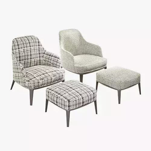 Lounge chair 3D model 3