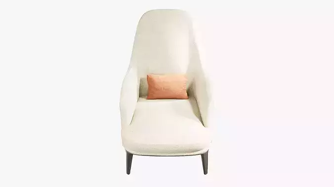Armchair 3D model 6