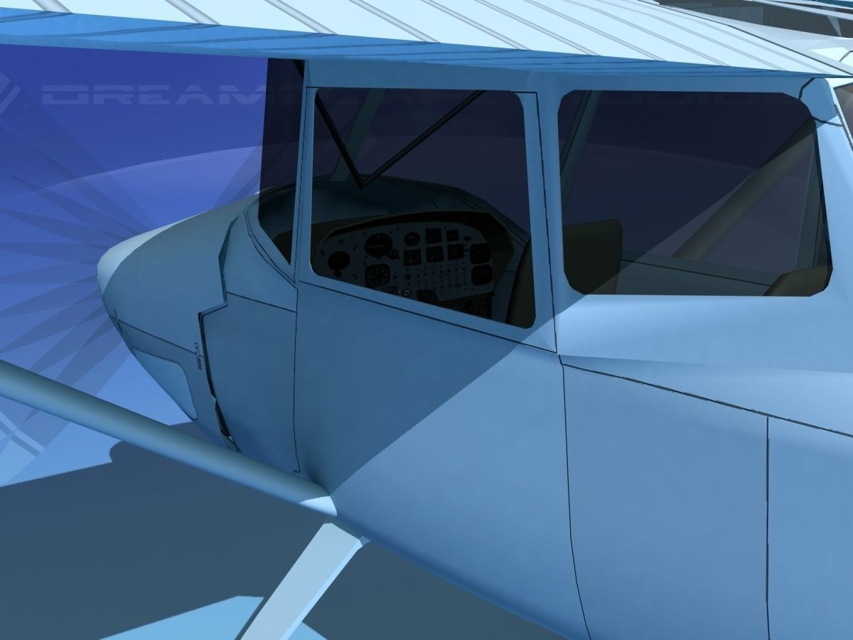 Cessna O-1E L-19 Civil Air Patrol Texas 3D model_6