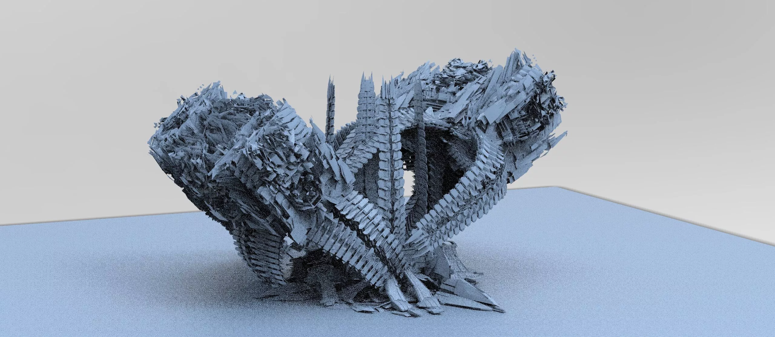 Claws of the raven city tower 3D model