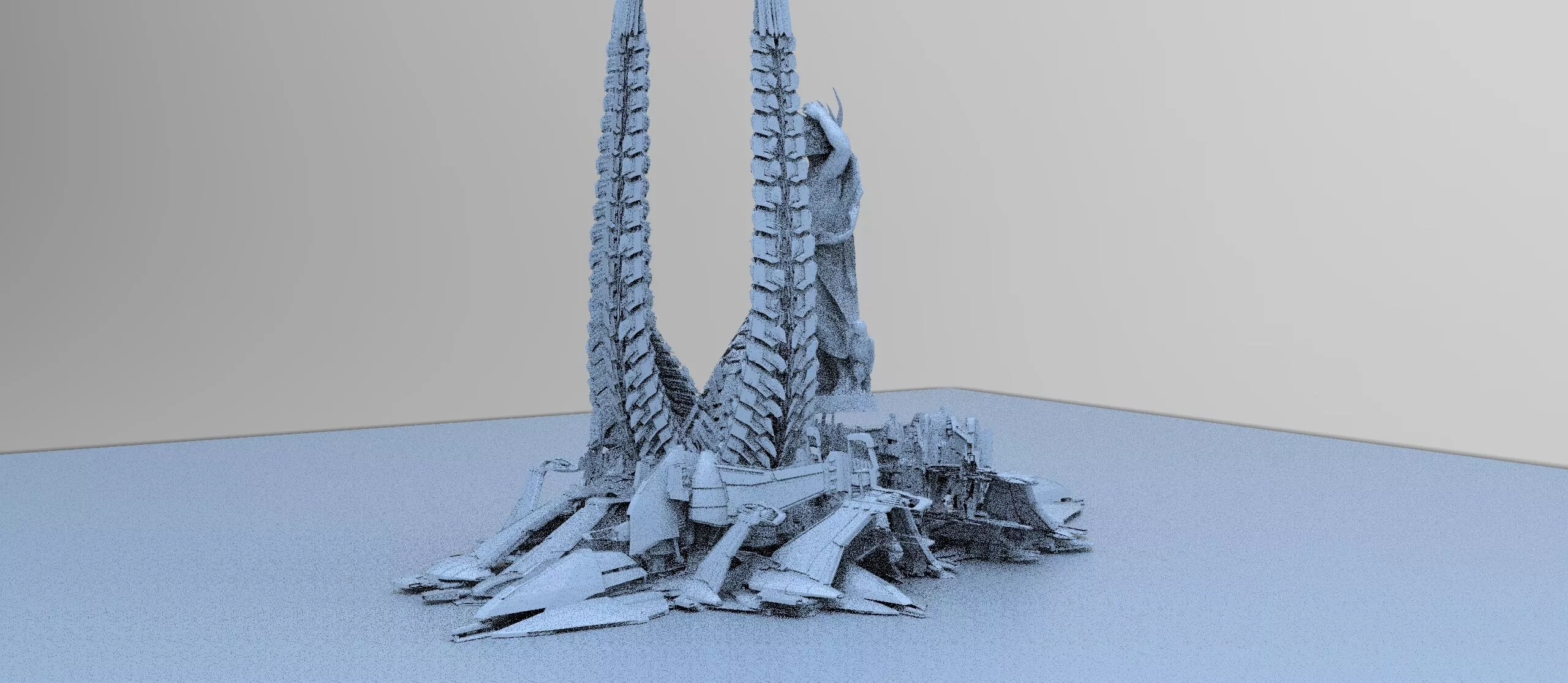 Claws of the raven city tower 6 3D model