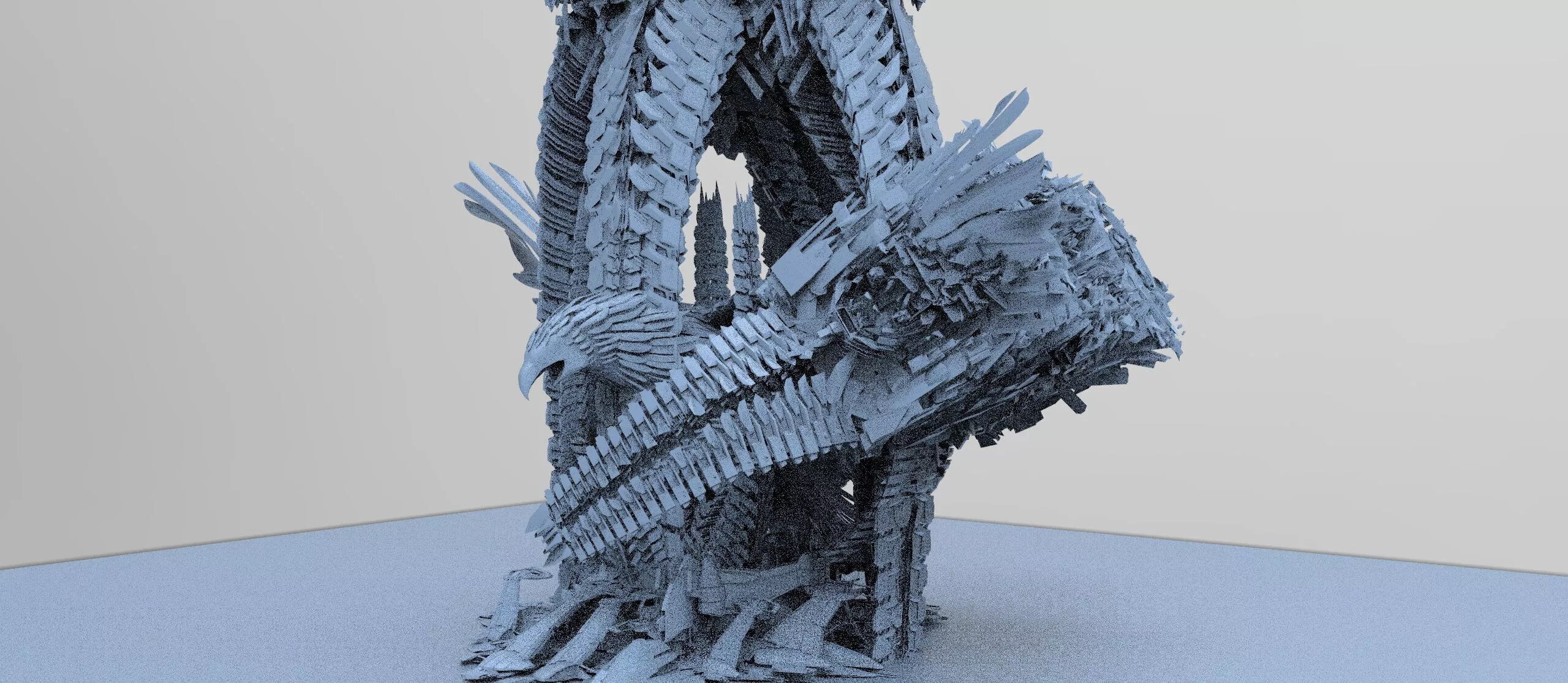 Claws of the raven city tower 7 3D model