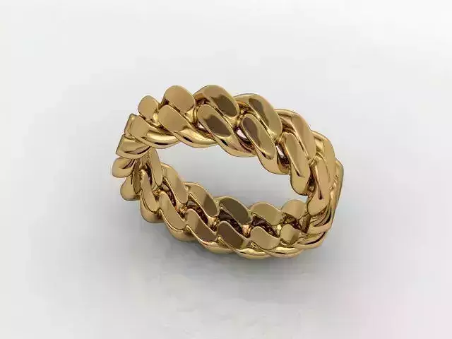 Chain ring CUBAN 3D print model
